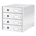 Ladenkast Leitz WOW Click Store 4 laden wit