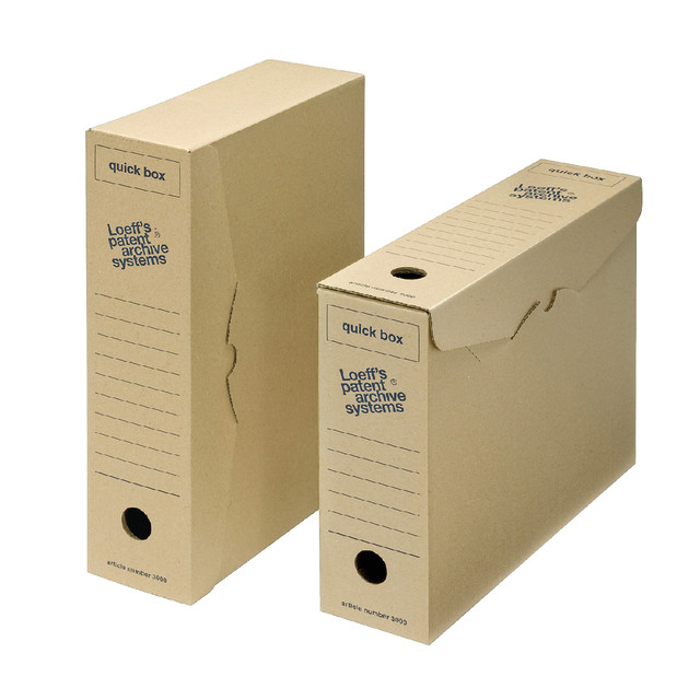 Archiefdoos Loeff quick box 3000 A4 335x240x80