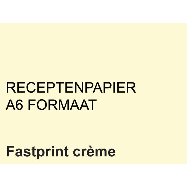 [129723] Receptpapier Fastprint A6 80gr creme