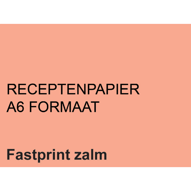 [129724] Receptpapier Fastprint A6 80gr zalm
