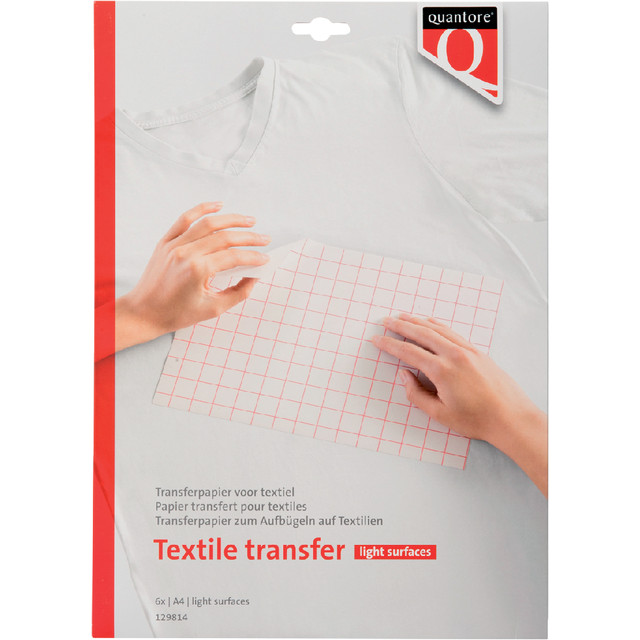 [129814] T-shirt transfer Quantore lichte kleding