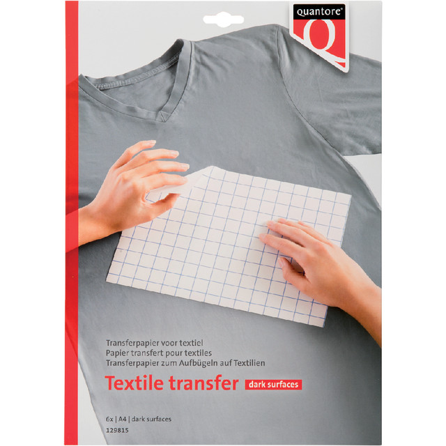 [129815] T-shirt transfer Quantore donkere kleding