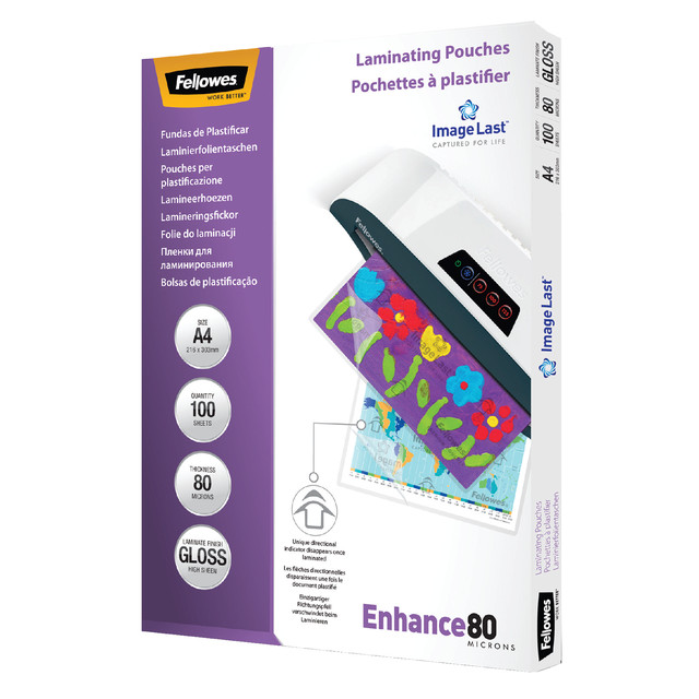 [5306114] Lamineerhoes Fellowes A4 2x80micron