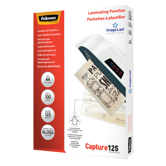 [5307407] Lamineerhoes Fellowes A4 2x125micron