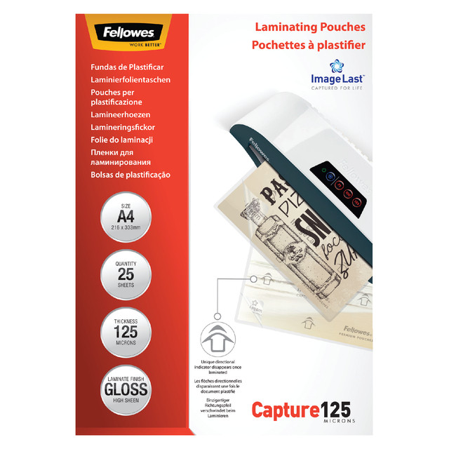 [5396301] Lamineerhoes Fellowes A4 2x125micron