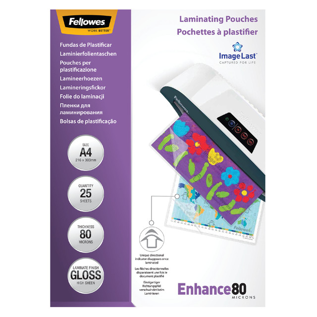 [5396205] Lamineerhoes Fellowes A4 2x80micron