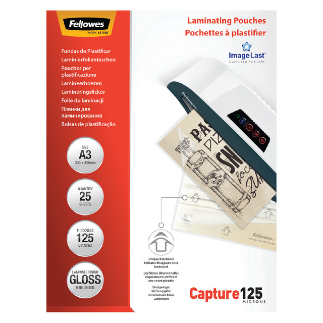 [5396501] Lamineerhoes Fellowes A3 2x125micron