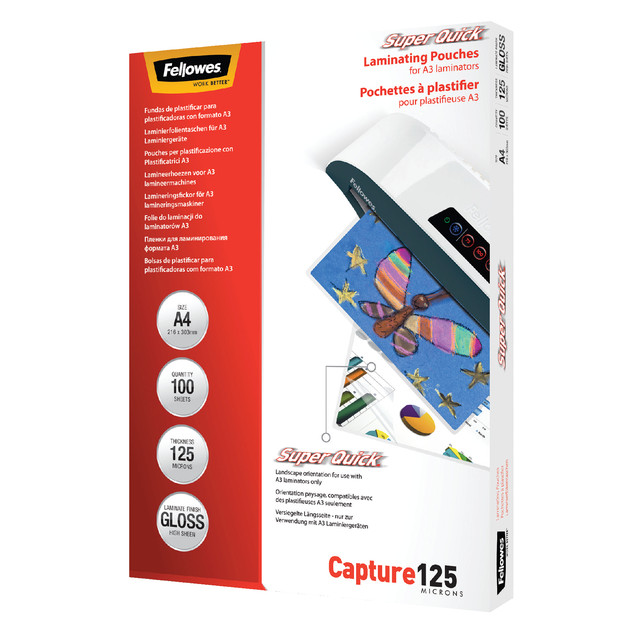 [54401] Lamineerhoes Fellowes Superquick A4 2x125micron