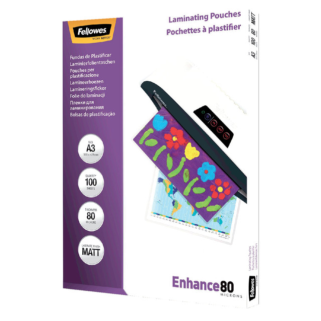 [5452003] Lamineerhoes Fellowes A3 2x80micron mat