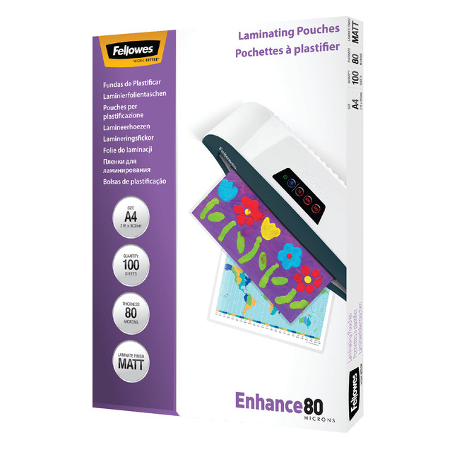 [5452103] Lamineerhoes Fellowes A4 2x80micron mat