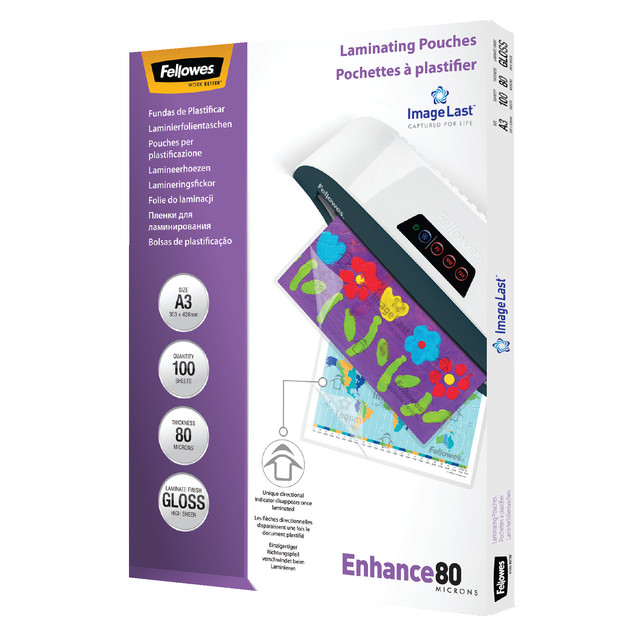 [53062] Lamineerhoes Fellowes A3 2x80micron glans