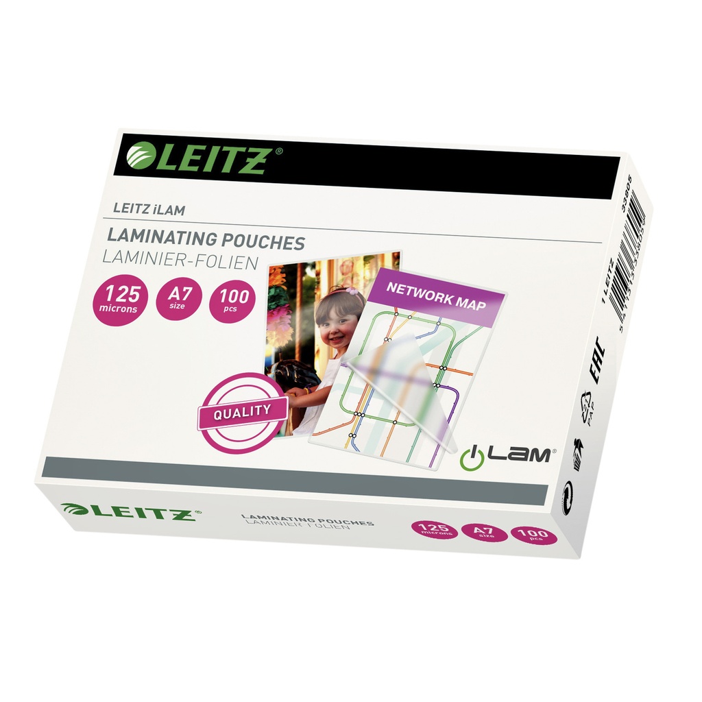 [33805] Lamineerhoes Leitz iLAM A7 2x125micron EVA