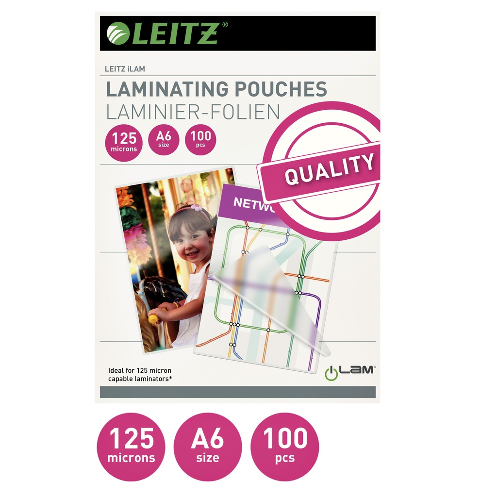 [33806] Lamineerhoes Leitz iLAM A6 2x125micron EVA