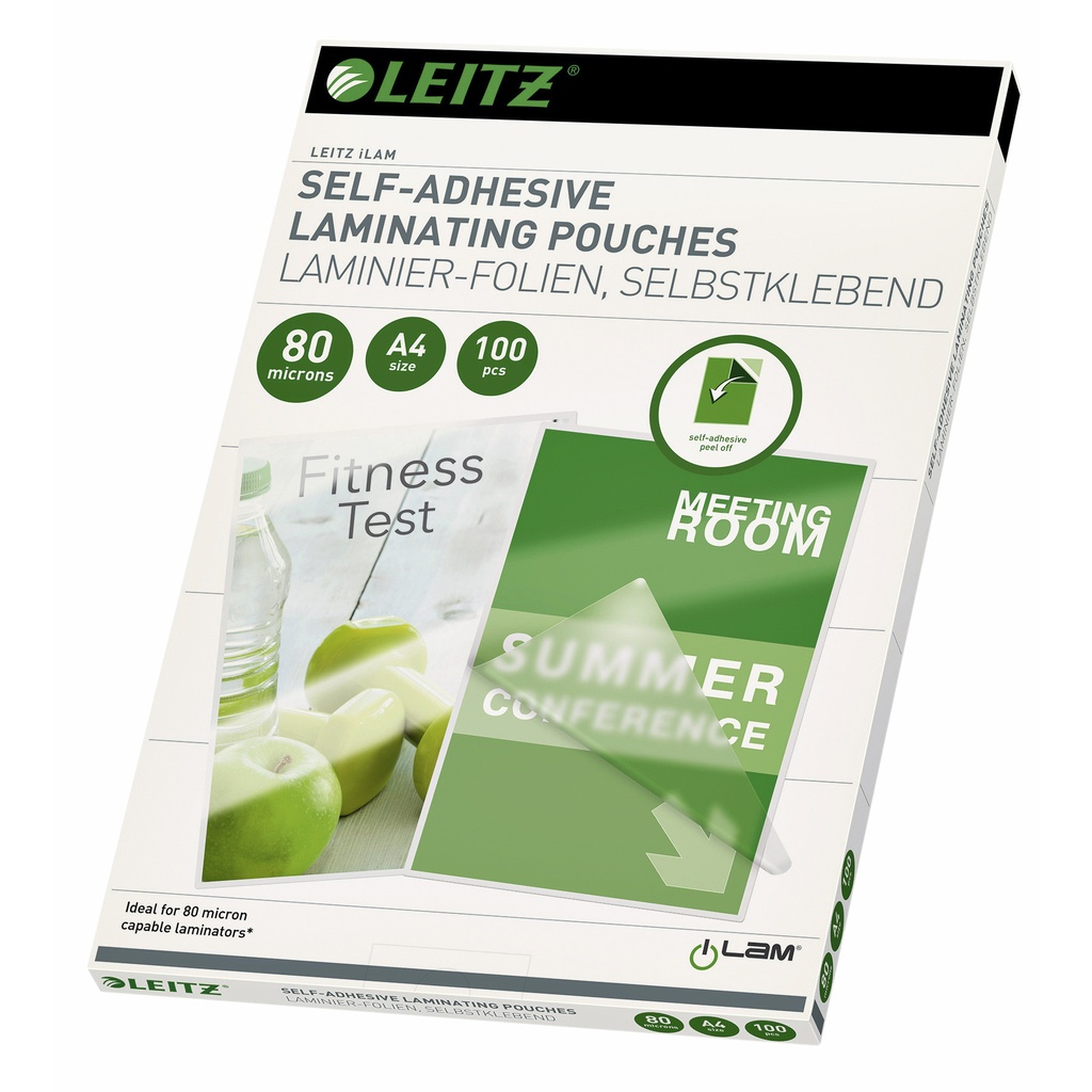 [33872] Lamineerhoes Leitz A4 zelfklevend 2x80micron EVA