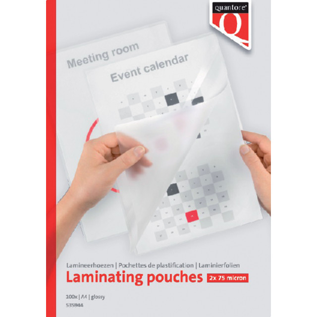 [535944] Lamineerhoes Quantore A4 216x303mm 2x75micron