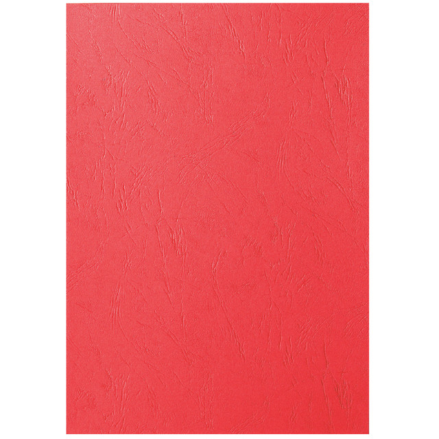 [CE040031] Voorblad GBC A4 karton lederlook 250gr rood