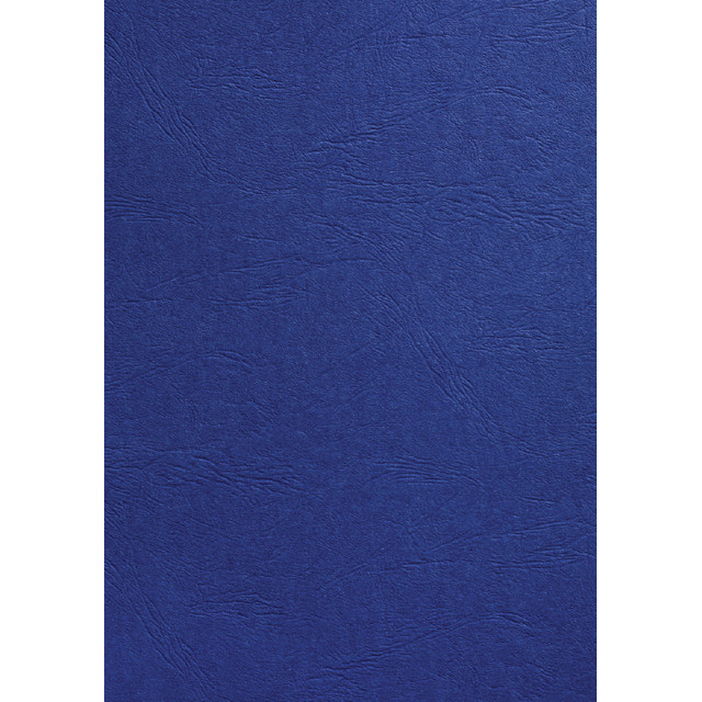 [CE040029] Voorblad GBC A4 karton lederlook 250gr koningsbl