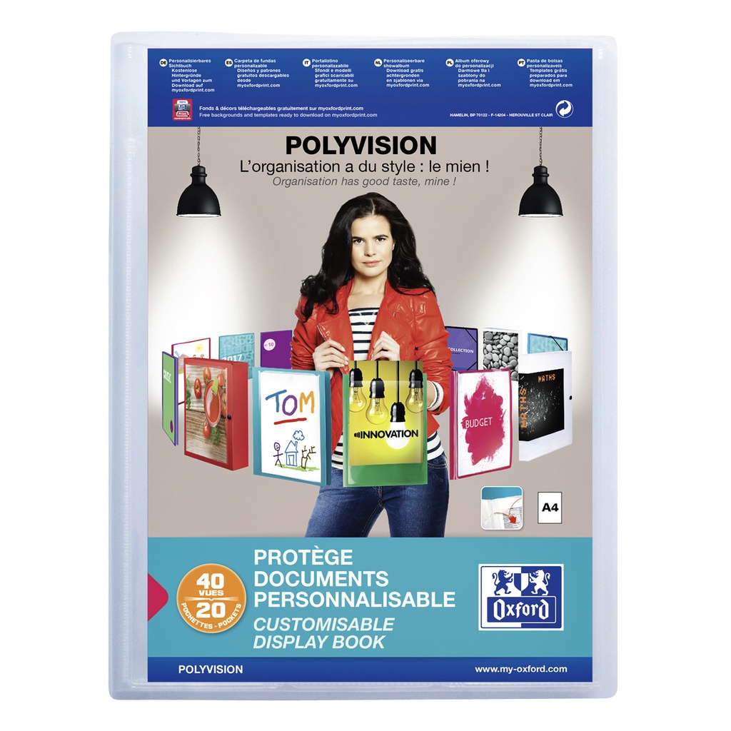 [100206088] Showalbum Oxford Polyvision A4 20tas PP tr