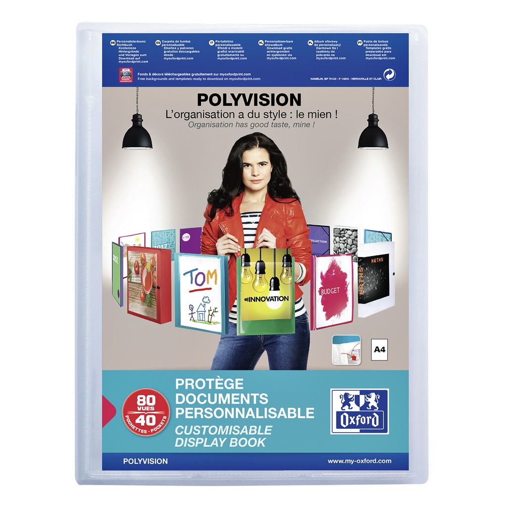 [100206232] Showalbum Oxford Polyvision A4 40tas PP tr
