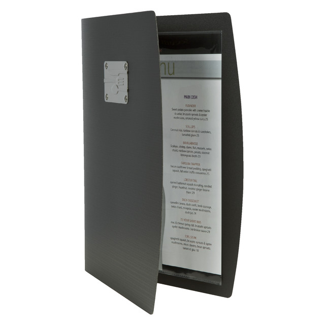 [MC-RCA4-BL] Menukaart Securit Rio A4 1 x 2 tassen zwart