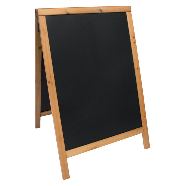 [SBDW-TE-85] Stoepbord Securit 550x850x30mm teak hout