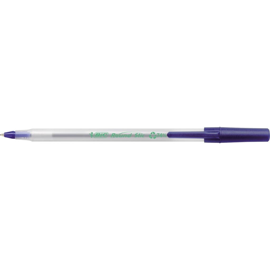 Balpen Bic Ecolutions round stic M blauw