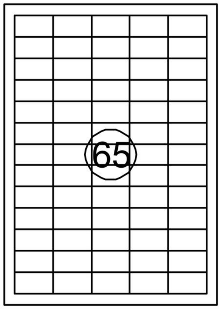 [129960] Etiket Quantore 38.1x21.2mm 6500st