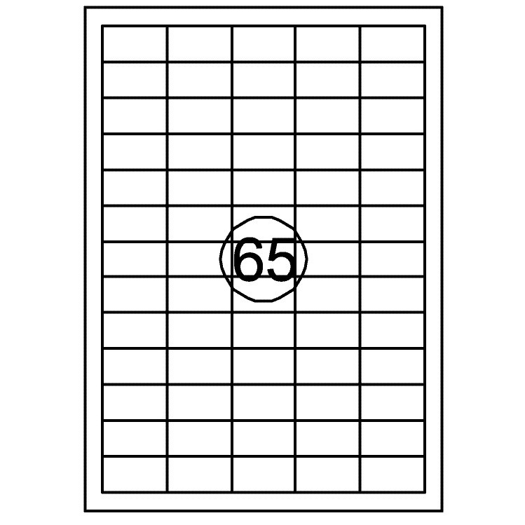 [129982] Etiket Quantore 38x21.2mm 975st
