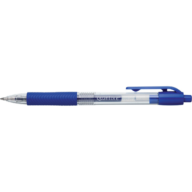 [G367-3] Gelschrijver Quantore grip drukknop 0.7mm blauw