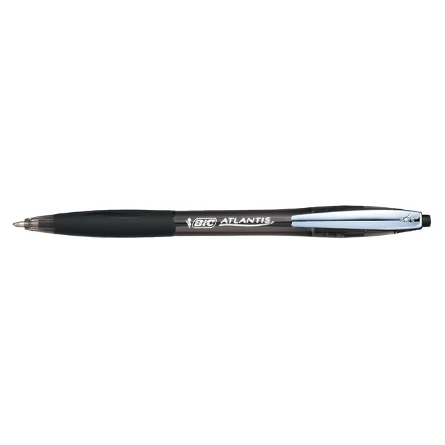 Balpen Bic Atlantis soft clic M zwart