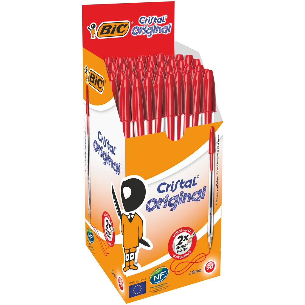 Balpen Bic Cristal M rood