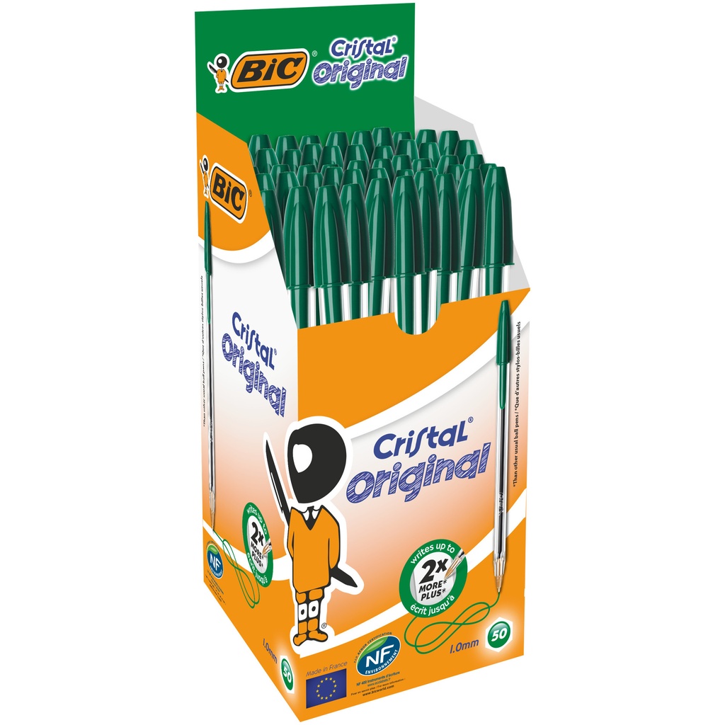 Balpen Bic Cristal M groen