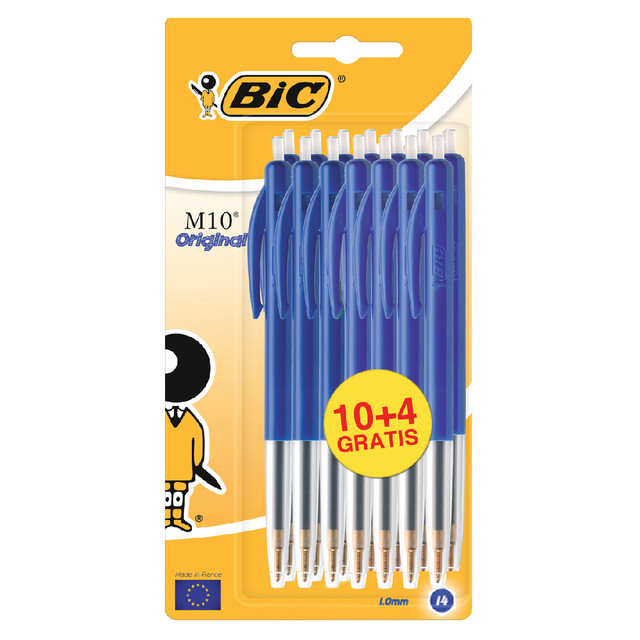 Balpen Bic M10 M blauw