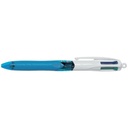 4-Kleuren balpen Bic grip M lichtblauw