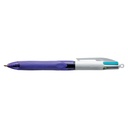 Balpen Bic 4kleuren grip fashion M paars