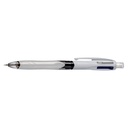 Balpen Bic 3kleuren + vulpotl HB 0.7mm M wit