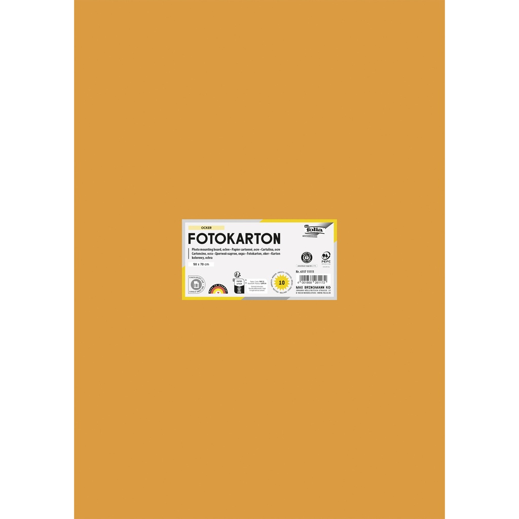 [6117E] Fotokarton Folia 300gr 50x70cm 17 oker