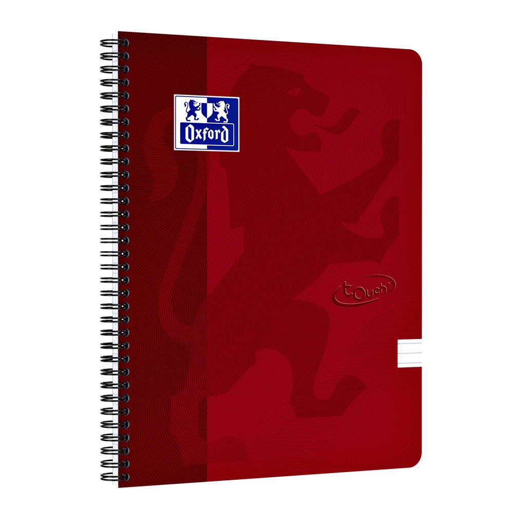 [400103995] Spiraalblok Oxf Touch A4 lijn 140pag 80gr rd