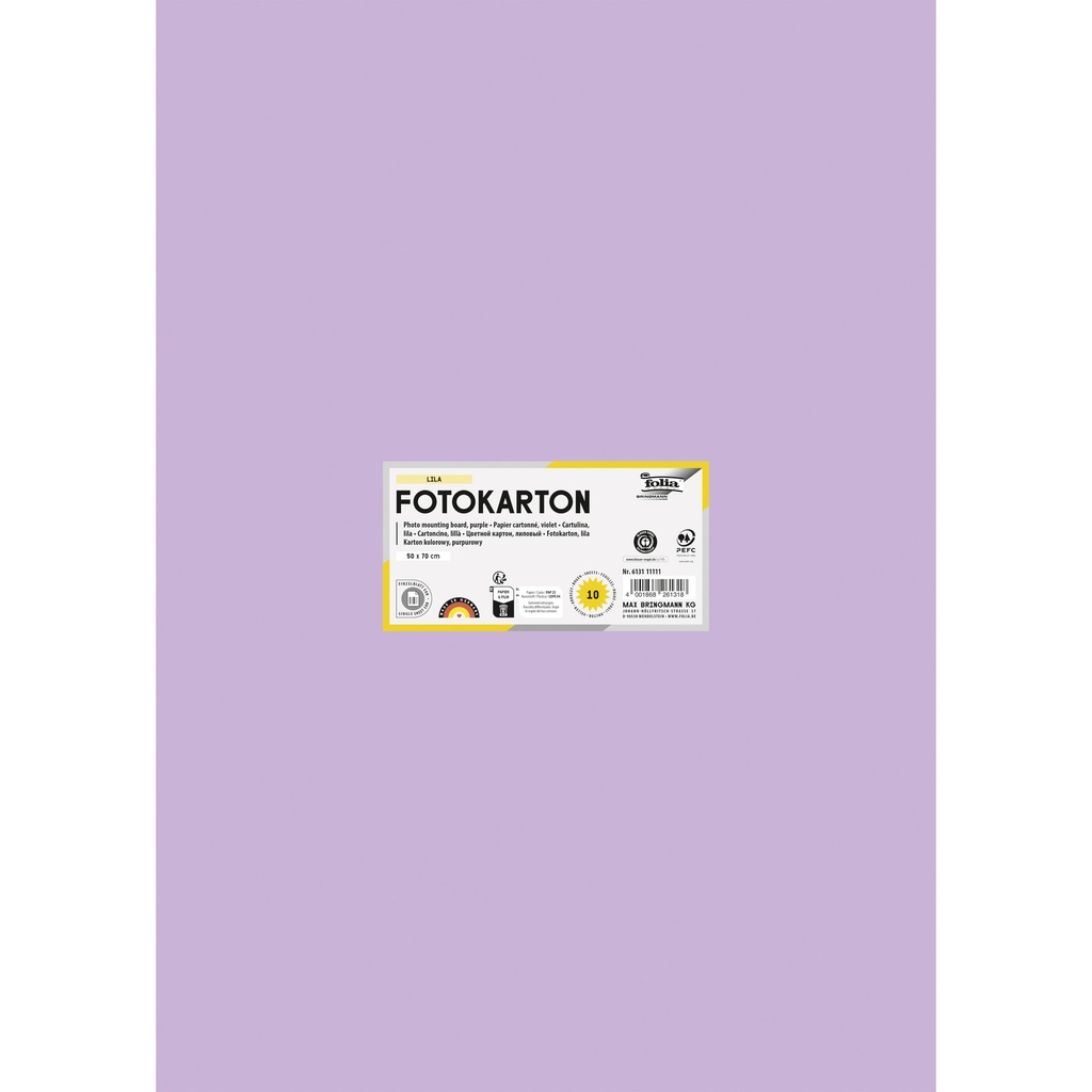 [6131E] Fotokarton Folia 300gr 50x70cm 31 lila