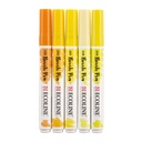 Brushpen Talens Ecoline set 5 stuks geel