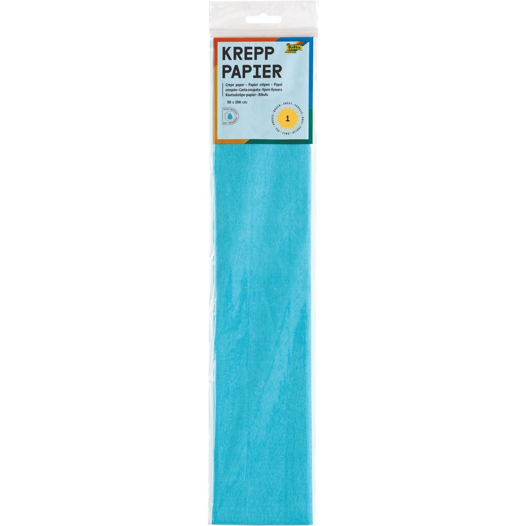 [822120] Crepepapier Folia 50x250cm 10vel 120 lichtblauw