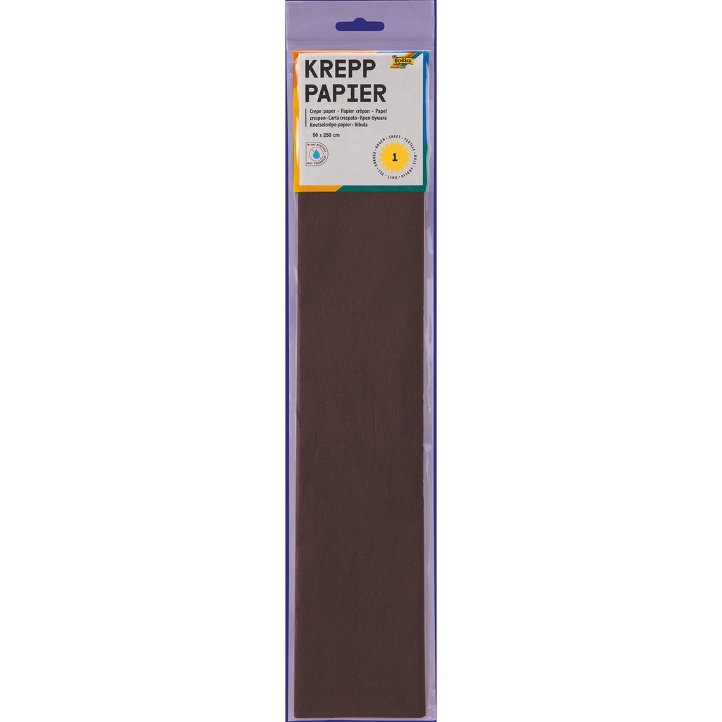 [822115] Crepepapier Folia 50x250cm 115 chocoladebruin