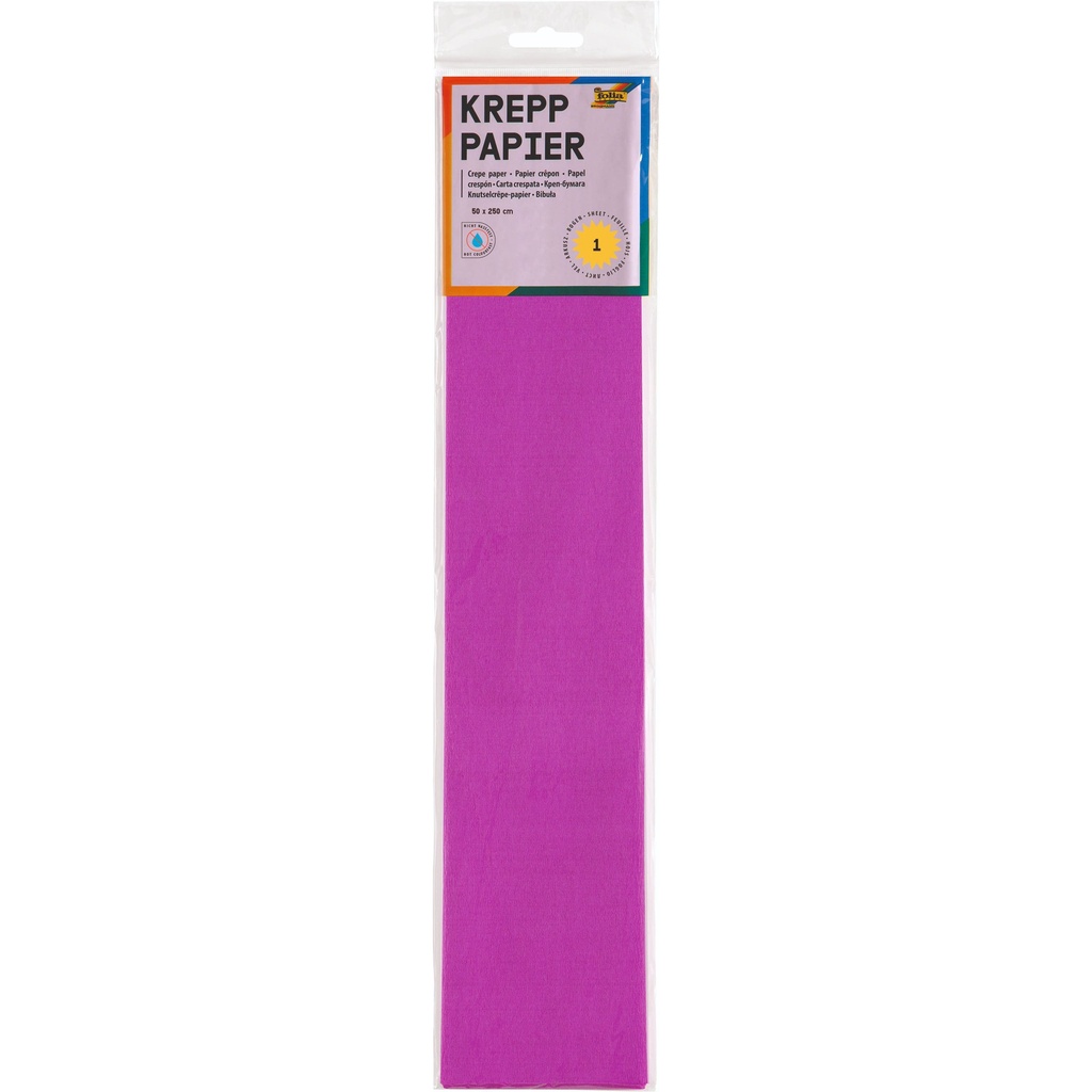 [822154] Crepepapier Folia 50x250cm 10vel 154 donkerroze