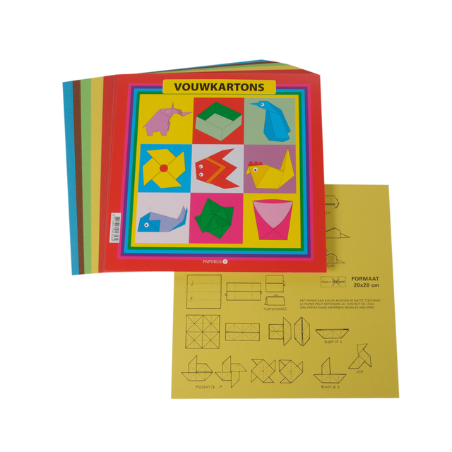 Vouwkarton Papurys vierkant 20x20cm 105gr