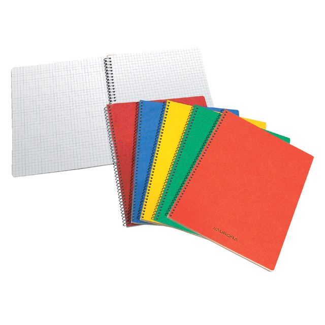 [1660GQ5] Schrift Aurora 105x160mm ruit 5mm 240pag ass