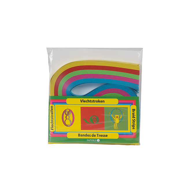 [894330] VLECHTSTROKEN PAPYRUS KREATIEF 1.5X48CM ASS