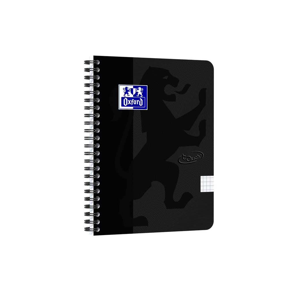 [400134121] Spiraalblok Oxf Touch A5 ruit 5mm 140pag 80gr zw