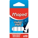 Schoolbordkrijt Maped White'Peps set 10st wit