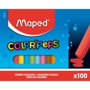 Schoolbordkrijt Maped Color'Peps ds 100st assorti