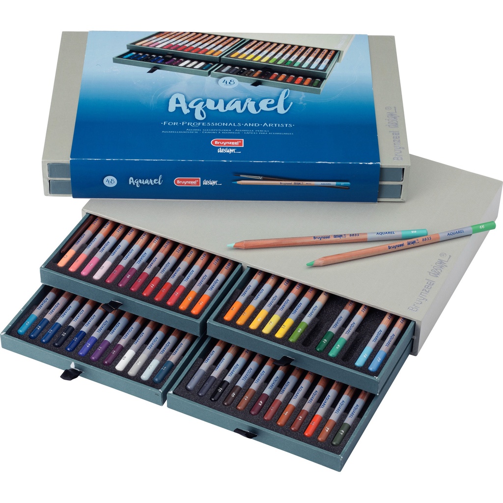 Aquarelpotlood Bruynzeel Design set 48 kleuren